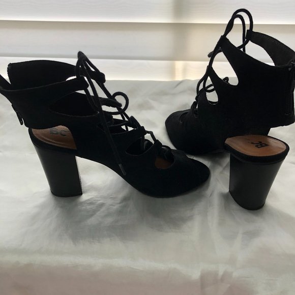 BC Black Vegan Suede Shoes/Sandal - Size 7 - Picture 4 of 6